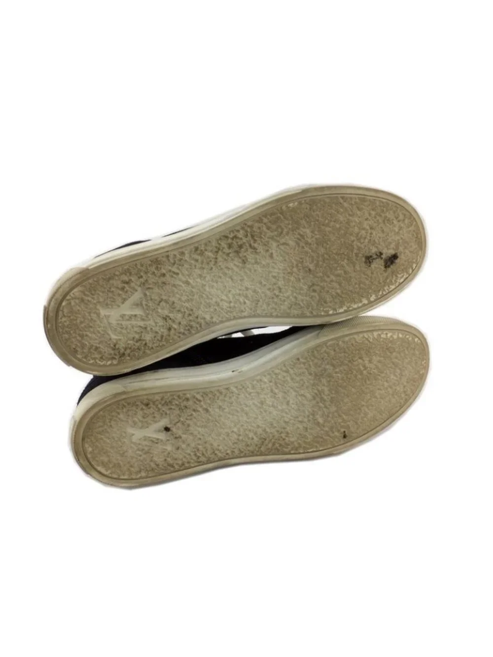 Louis Vuitton High Cut Sneakers Side Zip Suede Dark Navy Size 6 - Picture 6 of 10